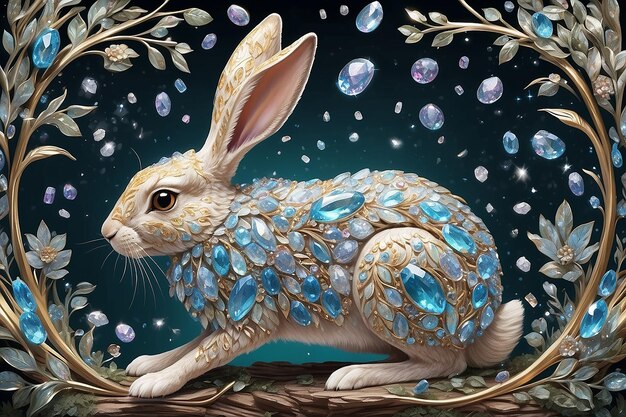 Photo crystal cottontail