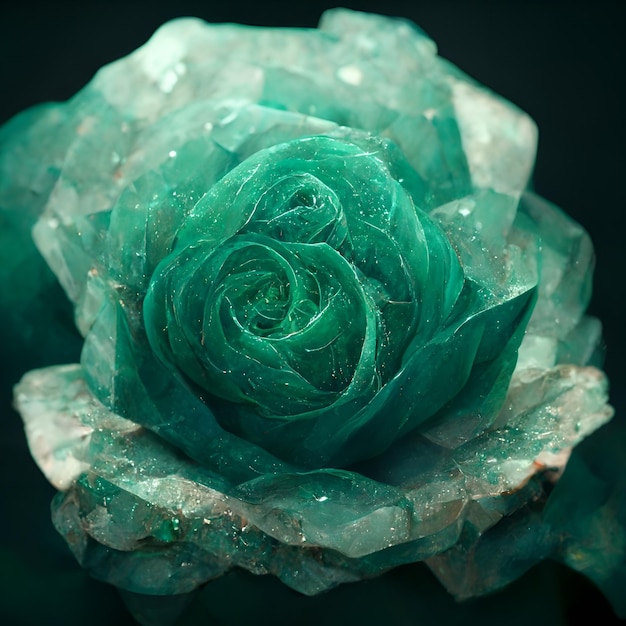 Фото Цвет пасты crystal emerald rose