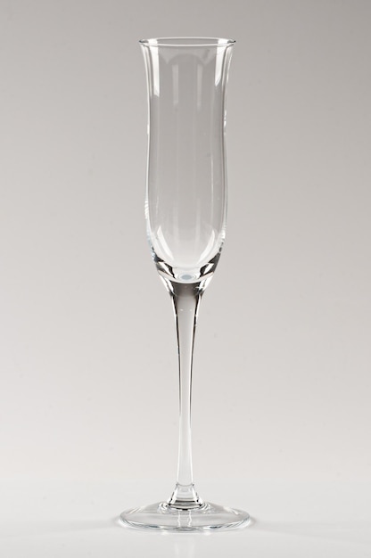 Crystal glass for sparkling wines champagnes and lambruscos served chilled