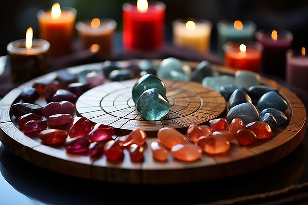 Crystal Grid Arranged in Specific Geometric Pattern