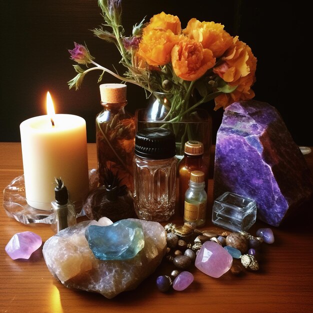 crystal healing spiritual ritual