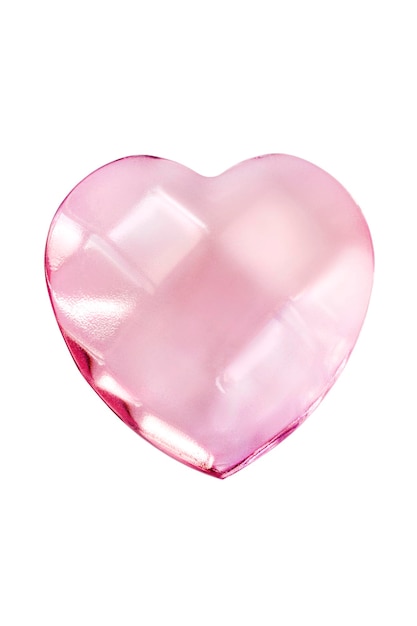 Crystal heart isolated