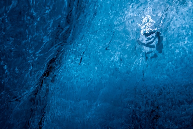 Crystal Ice Cave near Jokulsarlon