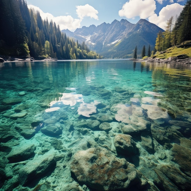 Crystalclear Mountain Lake