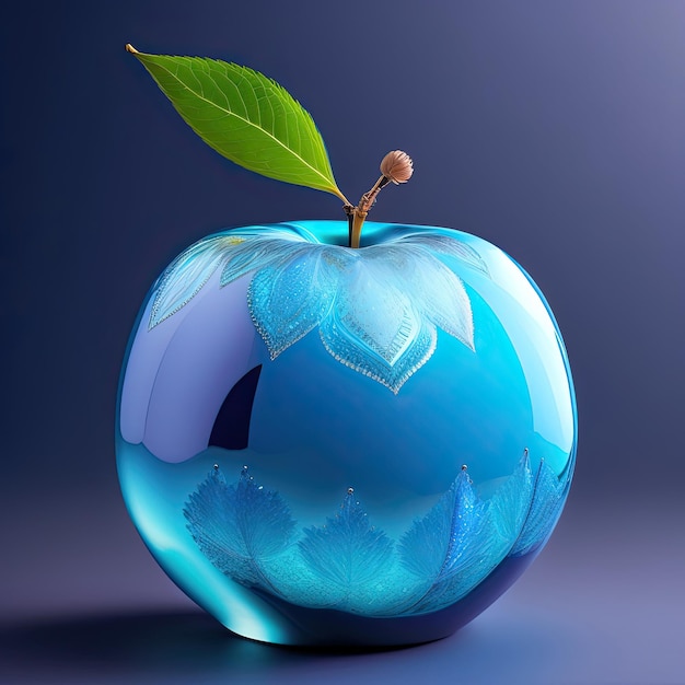 Crystalline blue apple