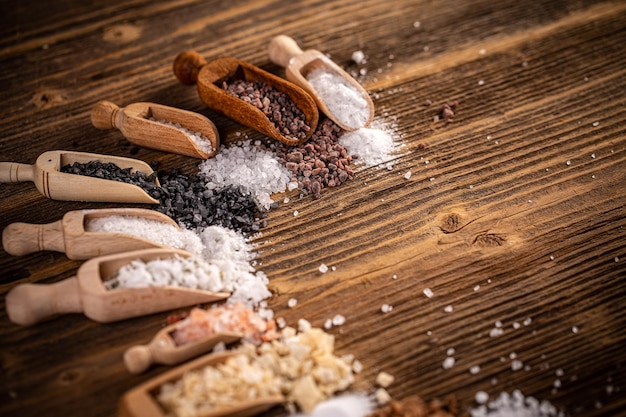 Crystals of kitchen salt