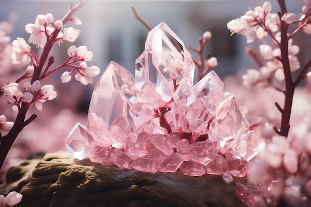 Crystals Sparkle in the Springtime Generative By Ai