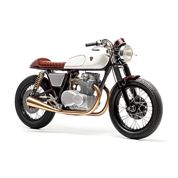 Csc sg250 cafe racer a chinese built small bike aping cafe r motorbike on white background clean