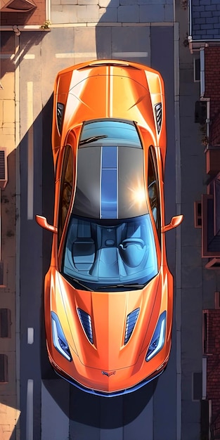 CT Actual 2025 corvette zr1 in the style of aerial view