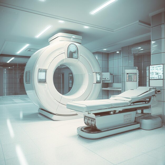CT computertomografie-scanapparaat in generatieve ai van ziekenhuismedische apparatuur en gezondheidszorg