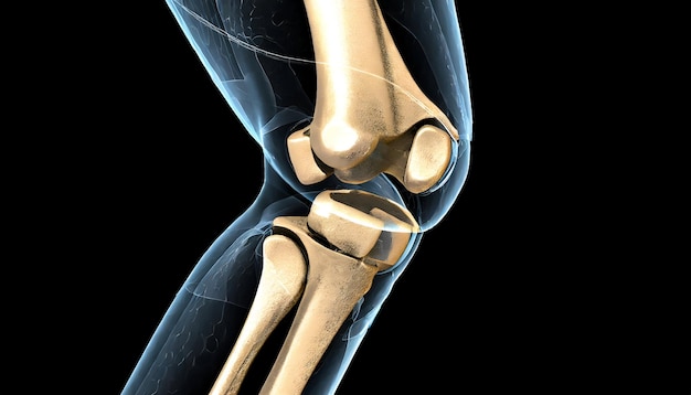 写真 ct scan insights 3d rendering of the knee joint (ctスキャンインザイツ 3dレンダリング・オブ・ザ・クニー・ジョイント・ジェネレーティブ・ai) について