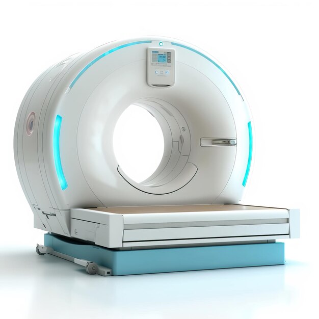 Ct scanner isolated on white award winning studio photograp