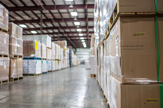 Photo ctcp boxes stored in printing industry warehouse