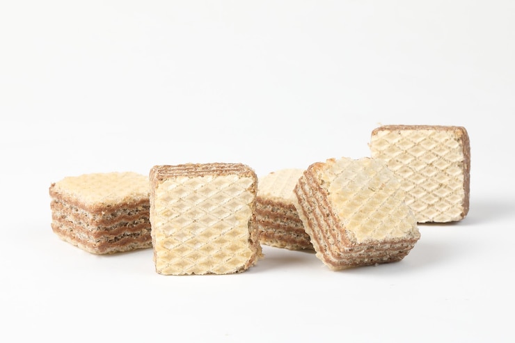 Photo ctunchy wafer biscuit