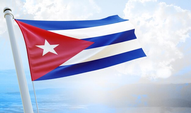 cuba country flag national day banner and backgorund