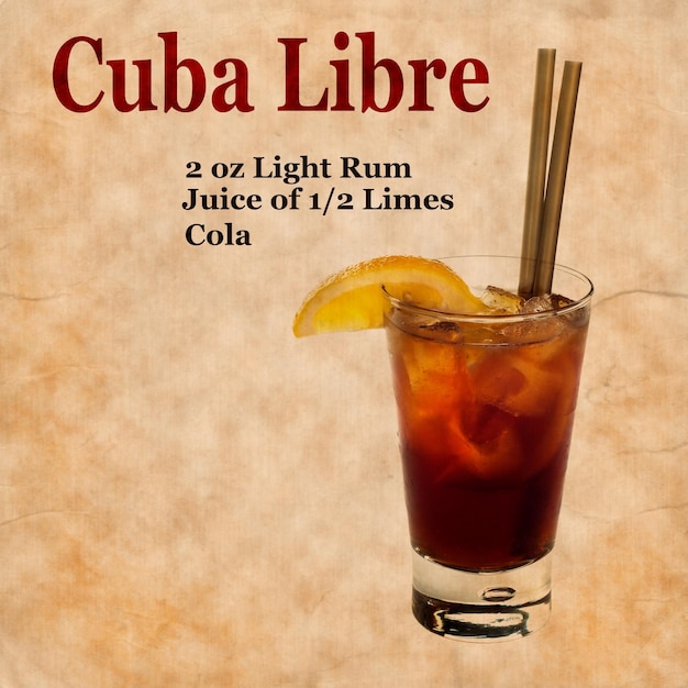 Foto ricetta di cuba libre.