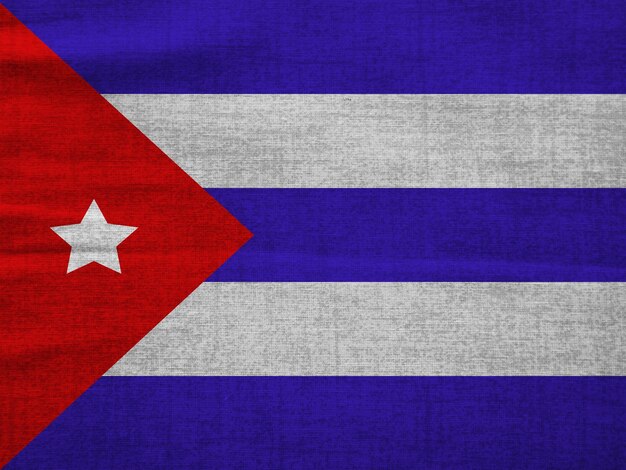 写真 キューバの旗