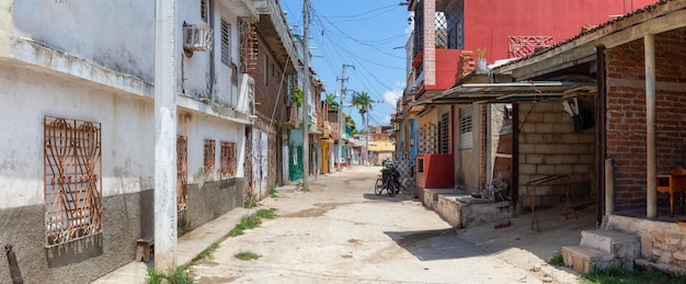 Cuban Town during a vibrant sunny day Trinidad Cuba