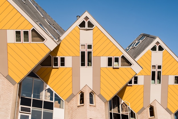 Photo cube houses en la ciudad de rotterdam