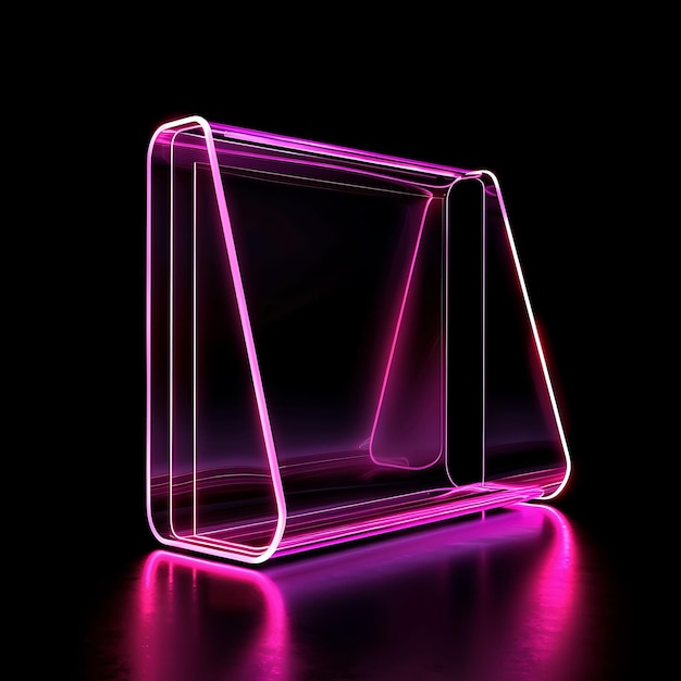 a cube with a pink light that says quot pink quot