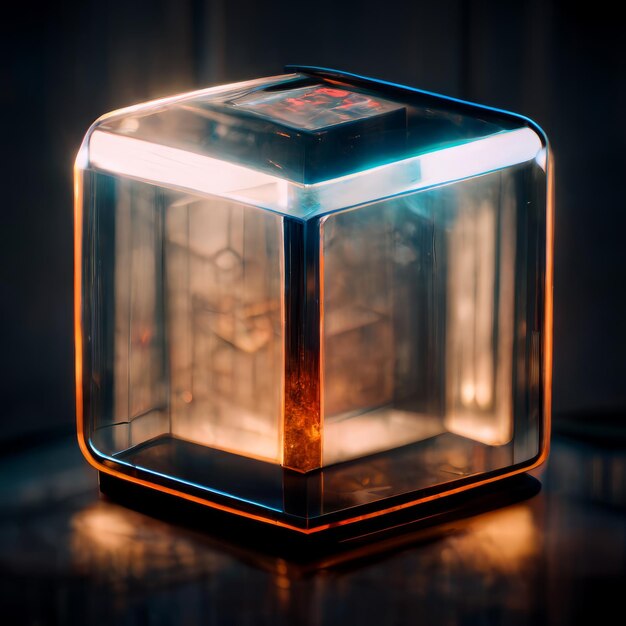 A cube with the word cube on it