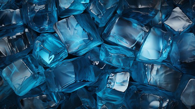 Photo cubes of ice cubes