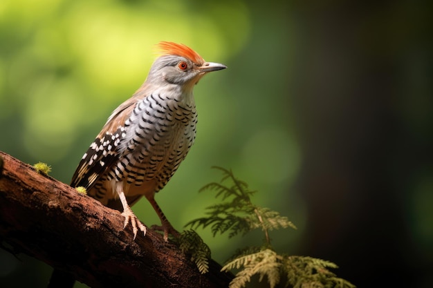 Cuckoo in the summer forest