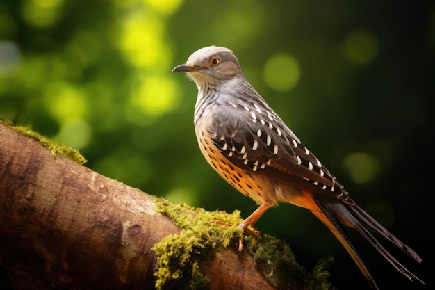 Cuckoo in the summer forest