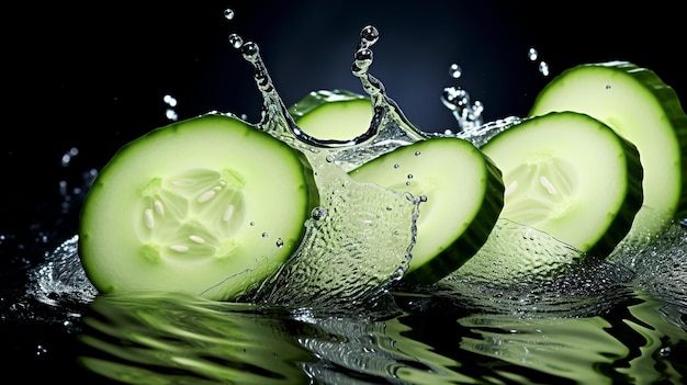 cucumber cool thin slices of cucumber with aloe vera