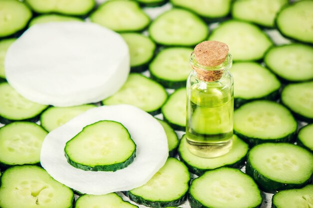 The cucumber extract. Cosmetics. 