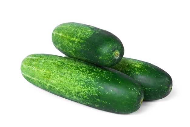 cucumber isolated on white background. clipping path