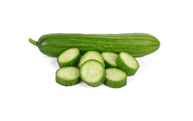 Cucumber isolated on white background