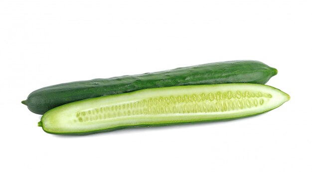 Cucumber isolated on white background