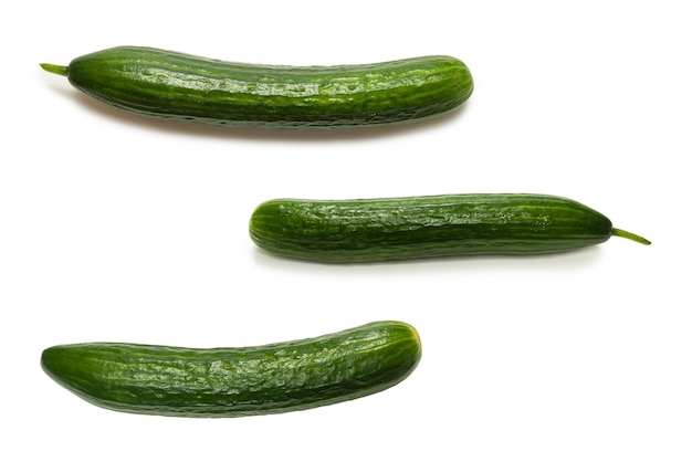 Photo cucumber isolated on white background