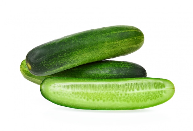 Cucumber isolated on white background