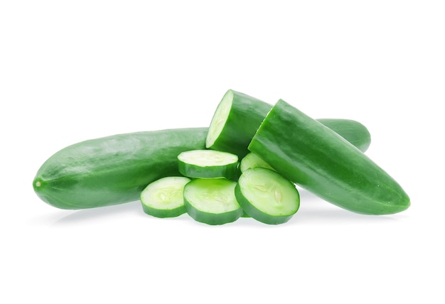 Cucumber isolated on white background