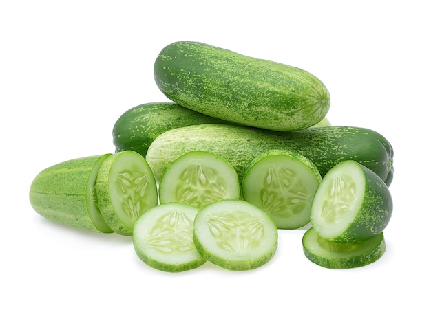 Photo cucumber isolated on white background