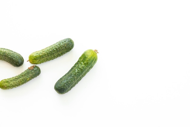 Cucumber isolated on white background