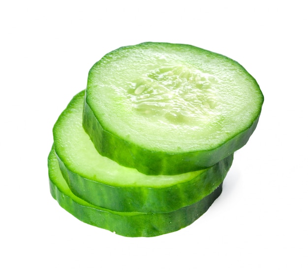 Cucumber isolated on white 