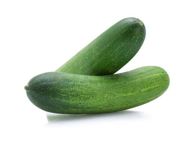 Cucumber isolated on white