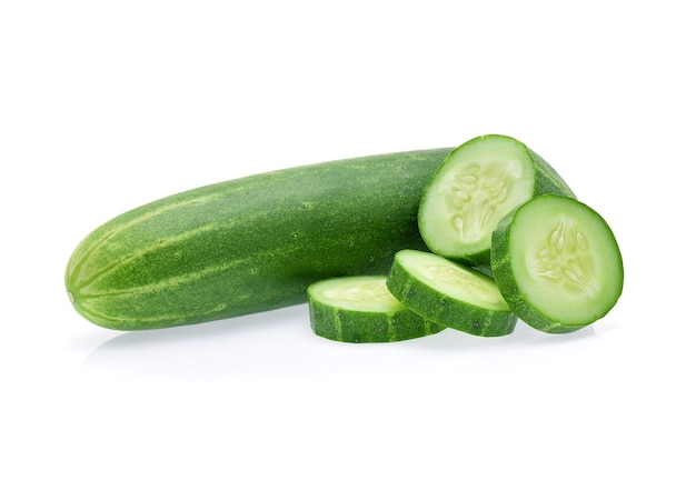 Cucumber isolated on white