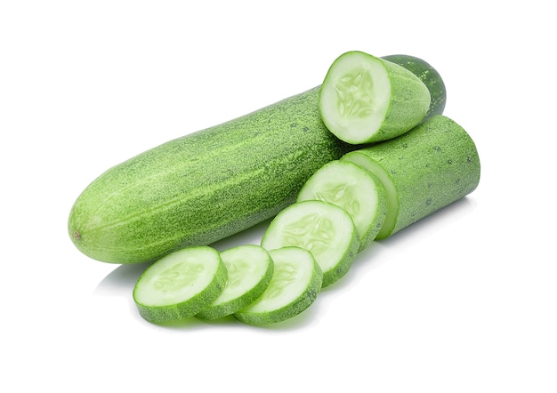 Cucumber isolated on white