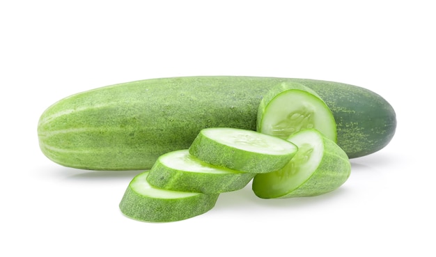 Cucumber isolated on white