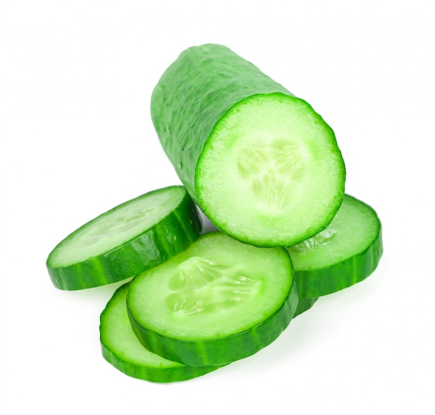 Premium Photo | Cucumber isolated