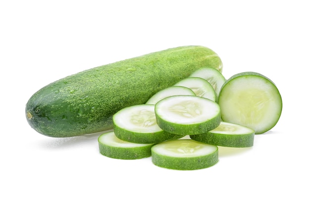 Photo cucumber isolated