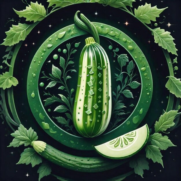 Cucumber kaleidoscope a symphony of green delight