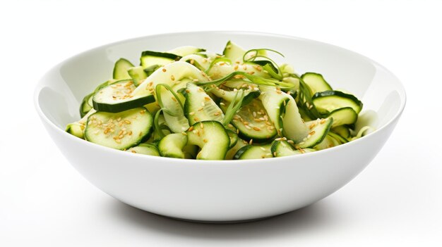 cucumber noodle salad with sesame ginger dressing