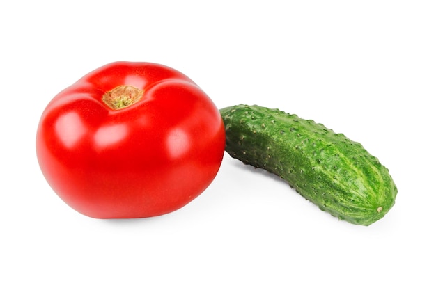 Cucumber and tomato