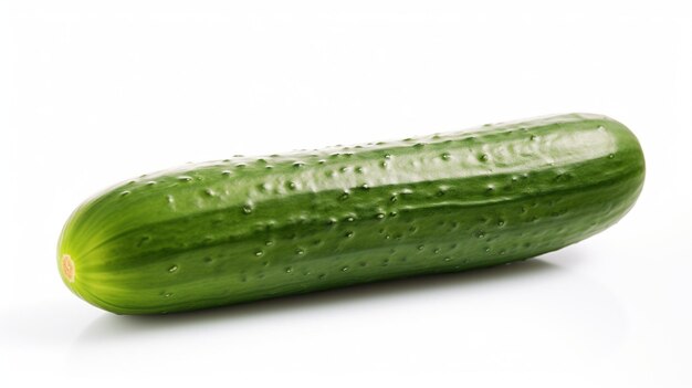 Photo cucumber on white background