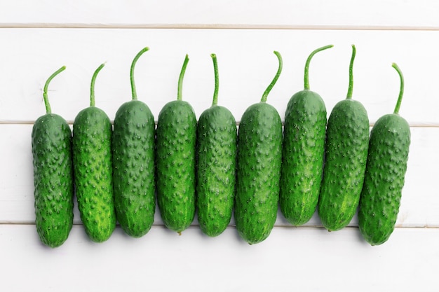 Cucumber on wood